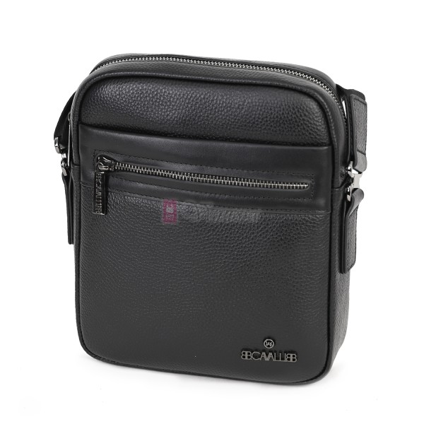 Мъжка чанта от естествена кожа в черен цвят. Код: 1480