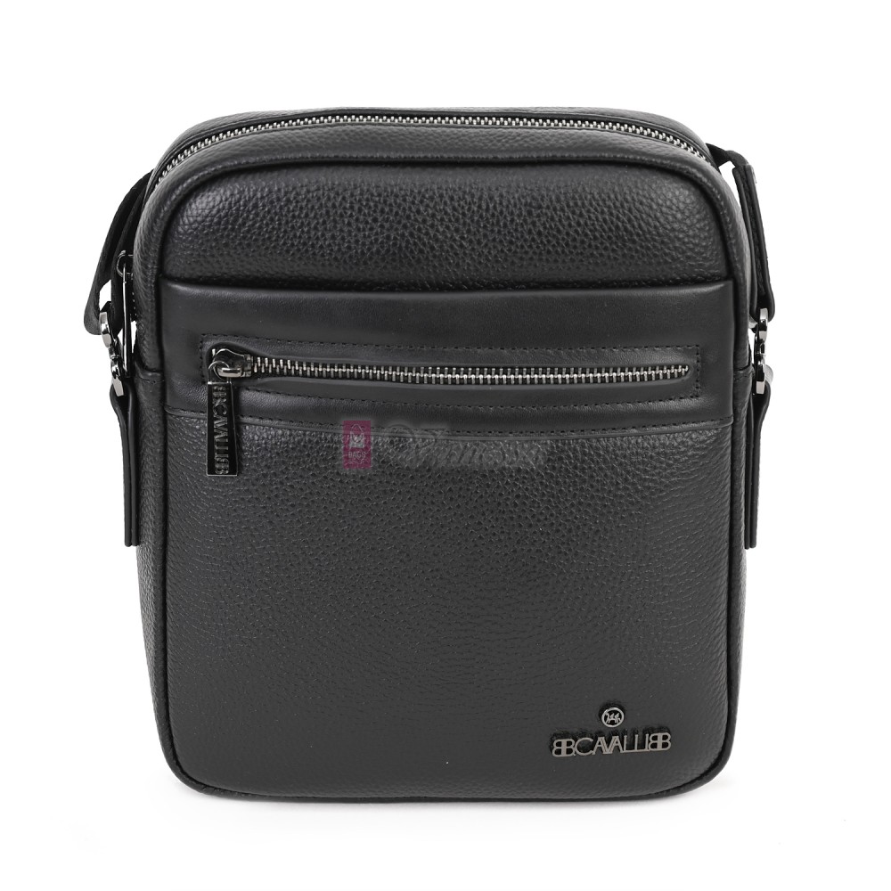 Мъжка чанта от естествена кожа в черен цвят. Код: 1480