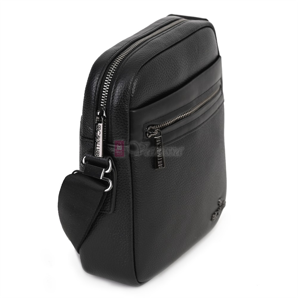 Мъжка чанта от естествена кожа в черен цвят. Код: 1480