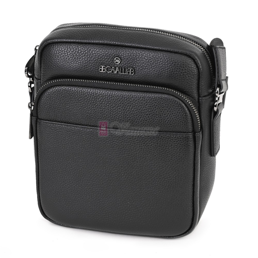 Мъжка чанта от естествена кожа в черен цвят. Код: 1482