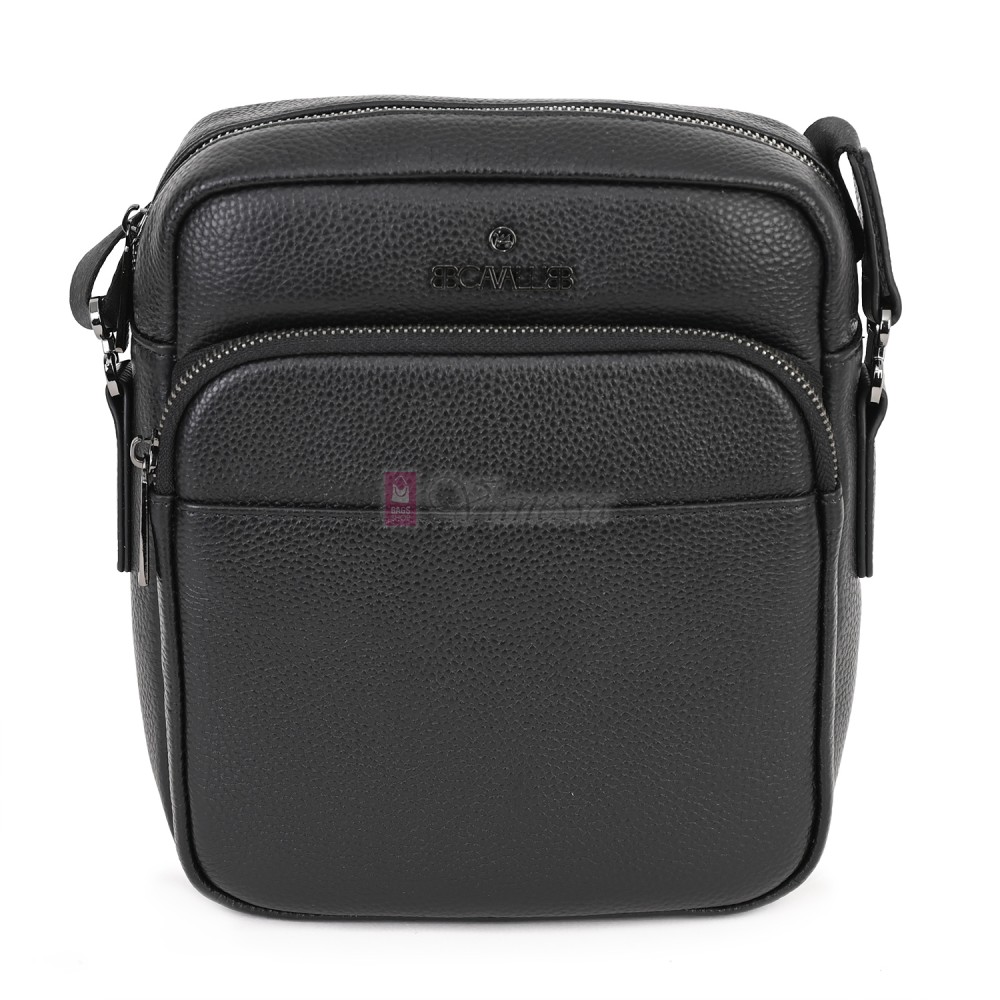 Мъжка чанта от естествена кожа в черен цвят. Код: 1482