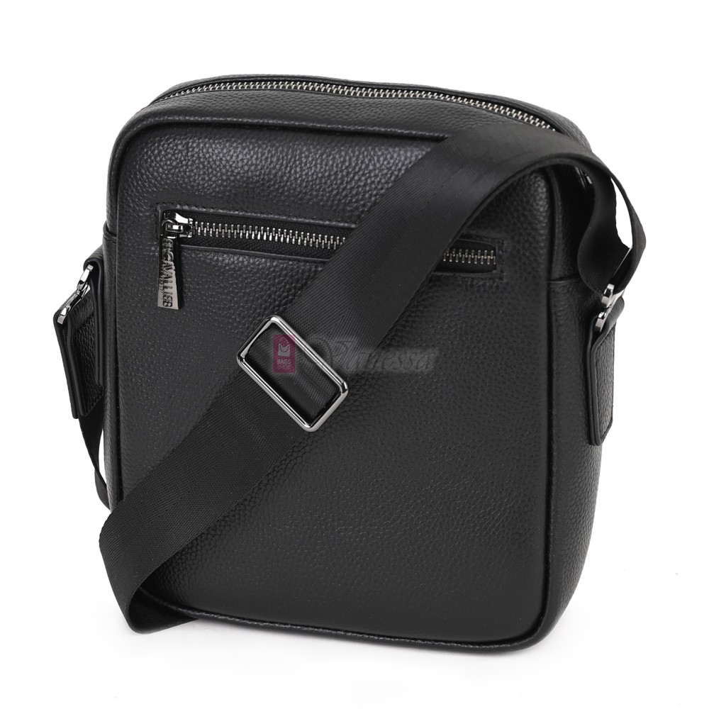 Мъжка чанта от естествена кожа в черен цвят. Код: 1482