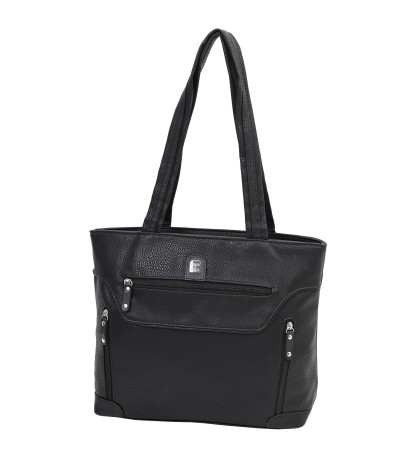 Дамска чанта от висококачествена еко кожа в черен цвят Код: 15129