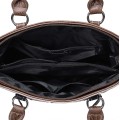 Дамска чанта от висококачествена еко кожа в кафяв цвят Код: 15160