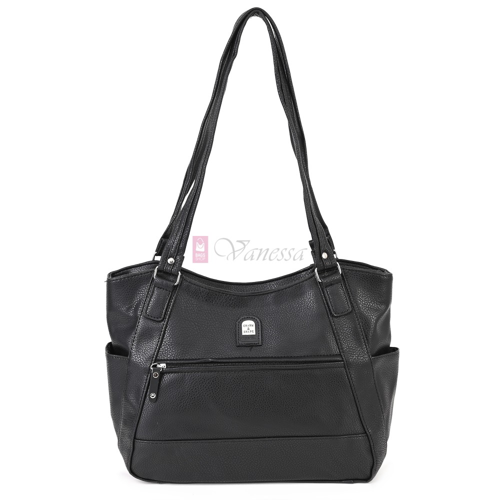 Дамска чанта от висококачествена еко кожа в черен цвят. Код: 15181