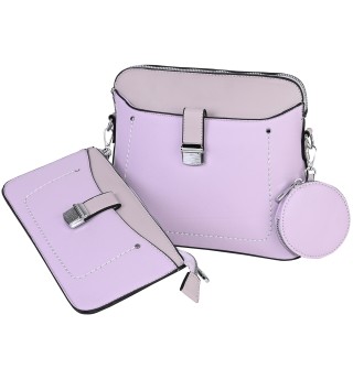  Дамска чанта от еко кожа в лилав цвят. Код: 1530
