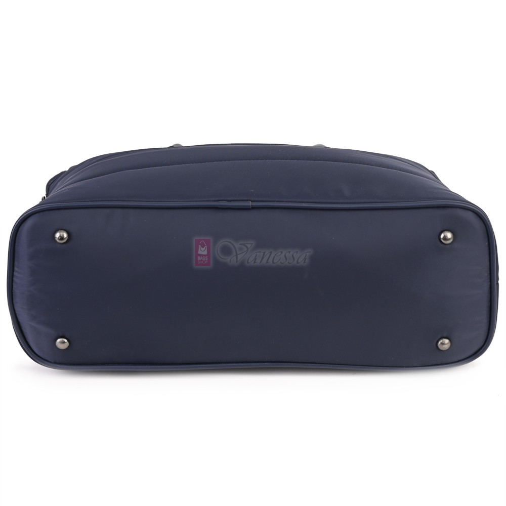 Голяма дамска чанта от текстил, в тъмносин цвят. Код: 1540-180