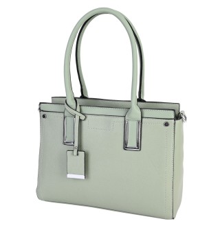  Дамска чанта от еко кожа в зелен цвят. Код: 1553