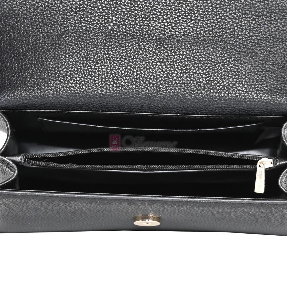 Малка дамска чанта от еко кожа в черен цвят. Код: 1560-895