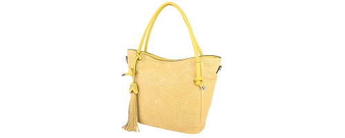  Дамска чанта от еко кожа в жълт цвят. Код: 1565