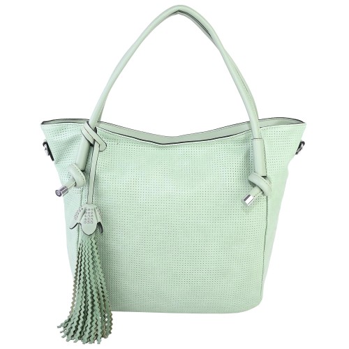 Дамска чанта от еко кожа в зелен цвят. Код: 1565