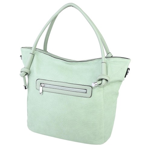 Дамска чанта от еко кожа в зелен цвят. Код: 1565