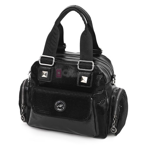  Дамска чанта от висококачествена еко кожа, в черен цвят. Код: 1570-3