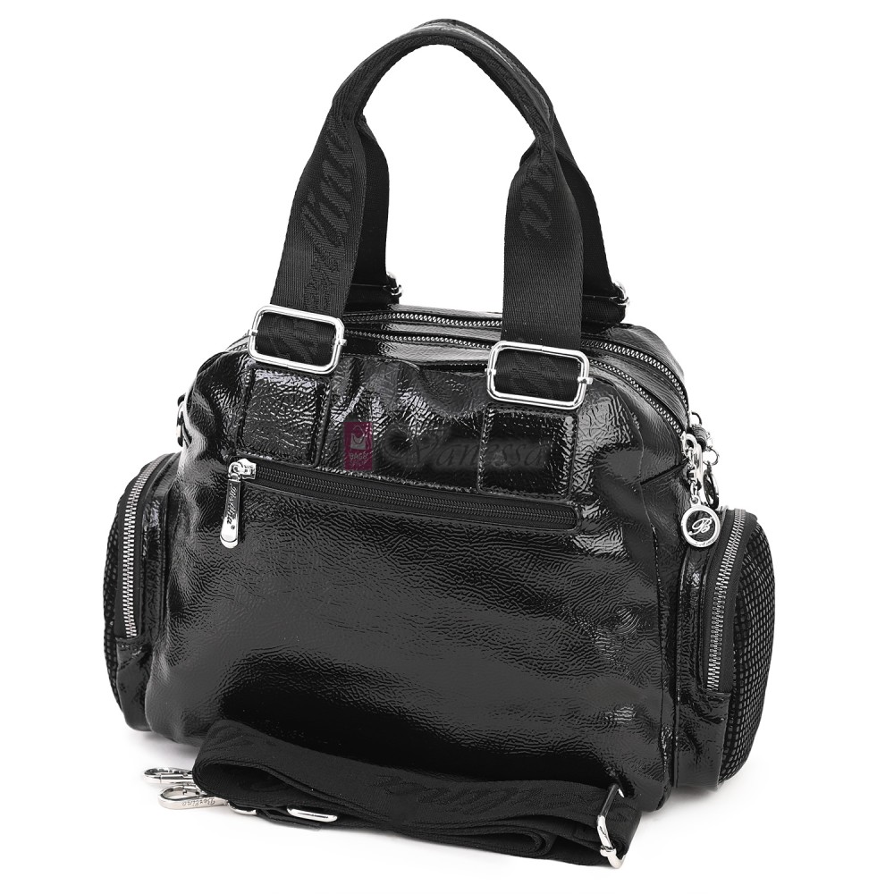  Дамска чанта от висококачествена еко кожа, в черен цвят. Код: 1570-3