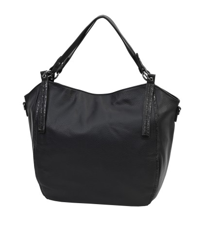  Дамска чанта от висококачествена еко кожа в черен цвят. Код: 1599
