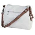Дамска ежедневна чанта от висококачествена екологична кожа в сив цвят Код: 1603