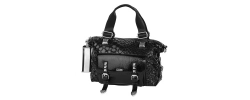 Дамска чанта от еко кожа в черен цвят. Код: 16605