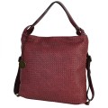 Дамска чанта/раница от еко кожа в цвят бордо. Код: 1700