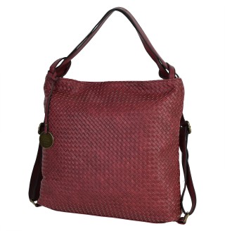  Дамска чанта/раница от еко кожа в цвят бордо. Код: 1700