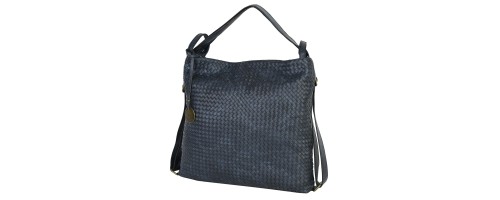  Дамска чанта/раница от еко кожа в тъмносин цвят. Код: 1700
