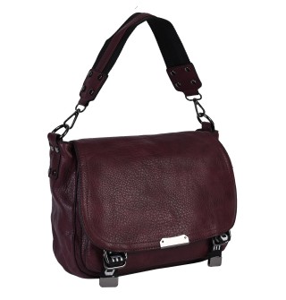 Дамска чанта от еко кожа в цвят бордо Код: 1708-1