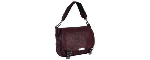 Дамска чанта от еко кожа в цвят бордо Код: 1708-1