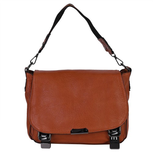 Дамска чанта от еко кожа в оранжев цвят Код: 1708-1