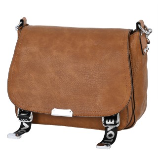 Дамска чанта от еко кожа в кафяв цвят Код: 1708