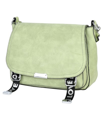 Дамска чанта от еко кожа в зелен цвят Код: 1708