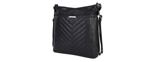  Дамска чанта/раница от еко кожа в черен цвят. Код: 1809