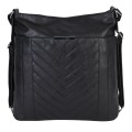 Дамска чанта/раница от еко кожа в черен цвят. Код: 1809