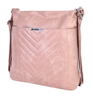  Дамска чанта/раница от еко кожа в розов цвят. Код: 1809