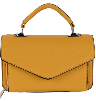 Дамска малка чанта в жълт цвят 1814-2