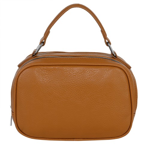 Дамска чанта от еко кожа в кафяв цвят. Код: 1816