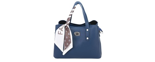  Дамска чанта от еко кожа в син цвят. Код: 1838