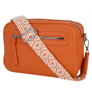  Дамска чанта от еко кожа в оранжев цвят. Код: 190