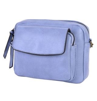  Дамска чанта от еко кожа в син цвят. Код: 1910