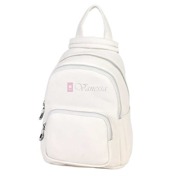  Дамска раница от висококачествена еко кожа в бял цвят. Код: 195