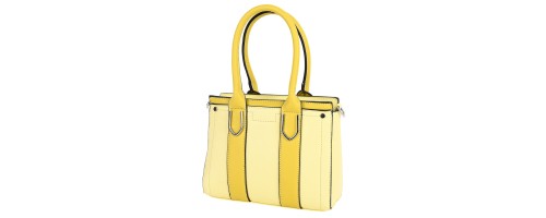  Дамска чанта от еко кожа в жълт цвят. Код: 2011