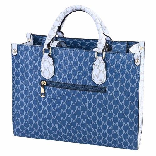 Дамска чанта от еко кожа в син цвят. Код: 2021