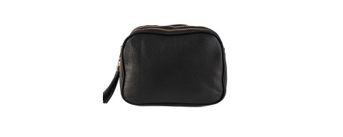 Дамска чанта през рамо от еко кожа - черен цвят Код: 2030 