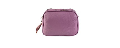 Дамска чанта през рамо от еко кожа - лилав цвят. Код: 2030 