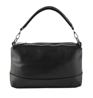 Дамска чанта през рамо от еко кожа - черен цвят. Код: 2036 