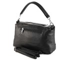 Дамска чанта през рамо от еко кожа - черен цвят. Код: 2036