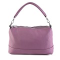 Дамска чанта през рамо от еко кожа - лилав цвят. Код: 2036