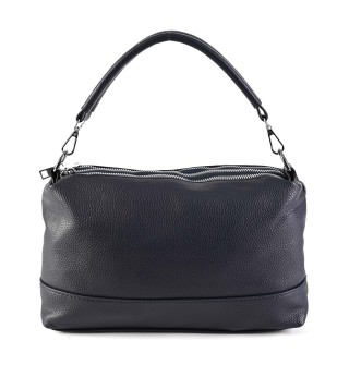 Дамска чанта през рамо от еко кожа - тъмно син цвят. Код: 2036 