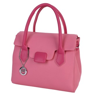 Дамска чанта от еко кожа розов цвят. Код: 2061