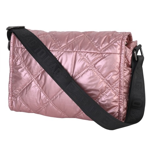 Дамска чанта от текстил в розов цвят. Код: 2072