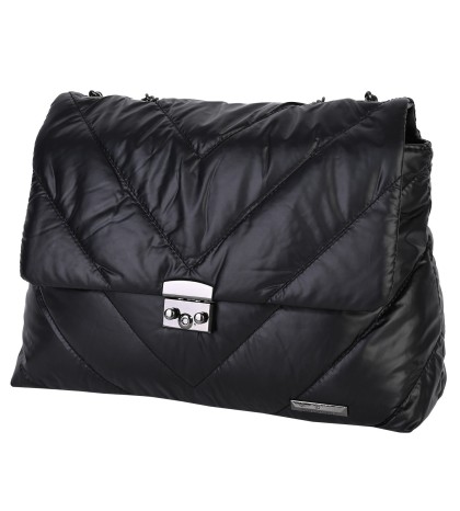  Дамска чанта от текстил в черен цвят. Код: 2074