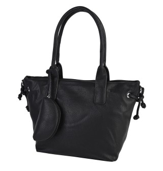  Дамска чанта от еко кожа в черен цвят. Код: 2080